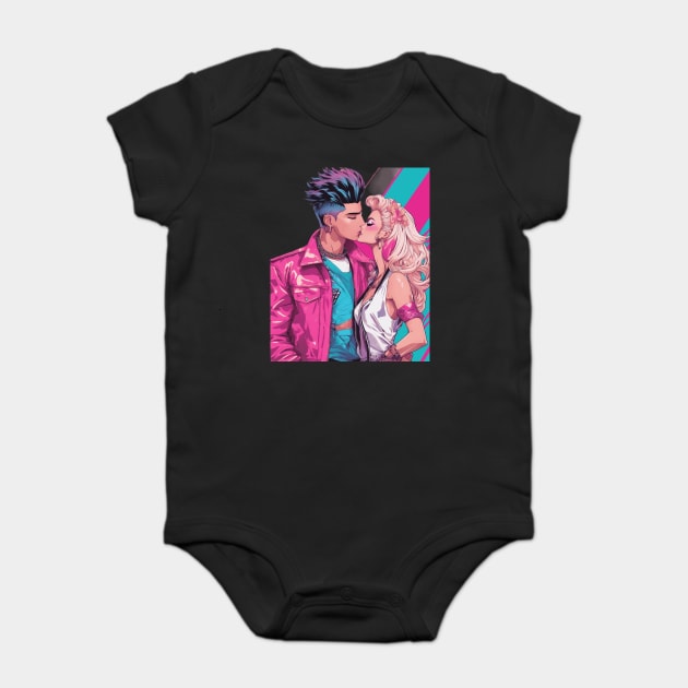 Anime True Love Never Dies Baby Bodysuit by animegirlnft
